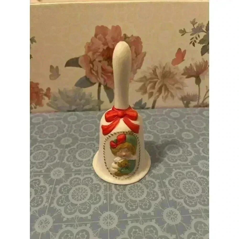 Jasco Bisque Taiwan | Vintage Christmas Bell Collectible